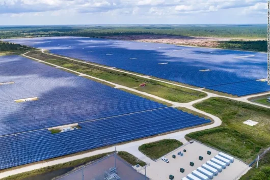 PV Plant after hurricane Ian